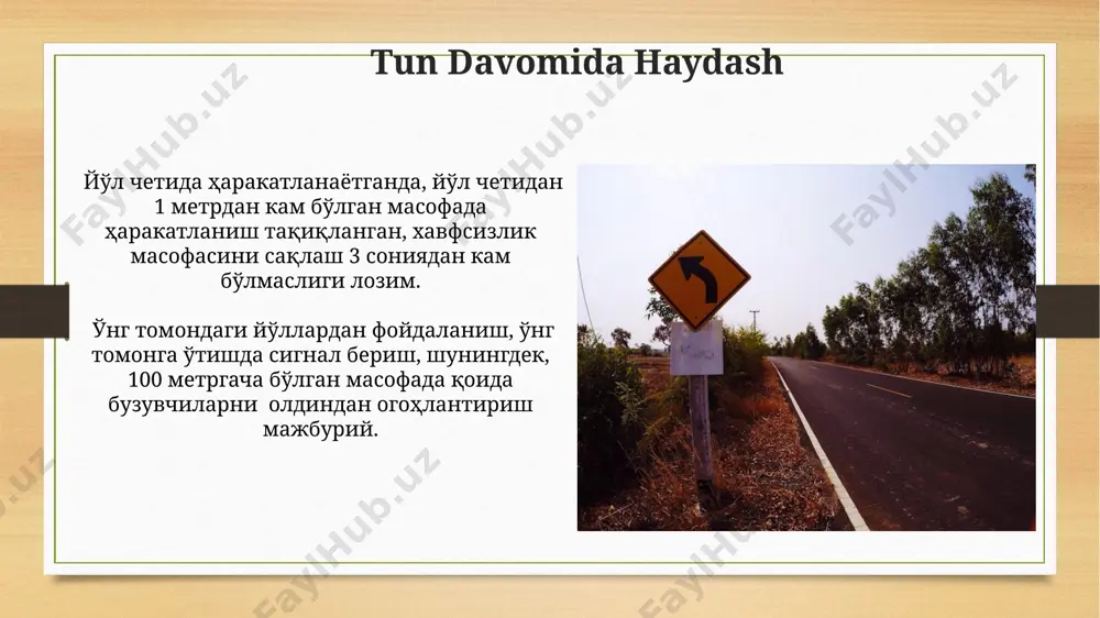 avtomagistraldagi harakatlanish qoidalari - Page 4