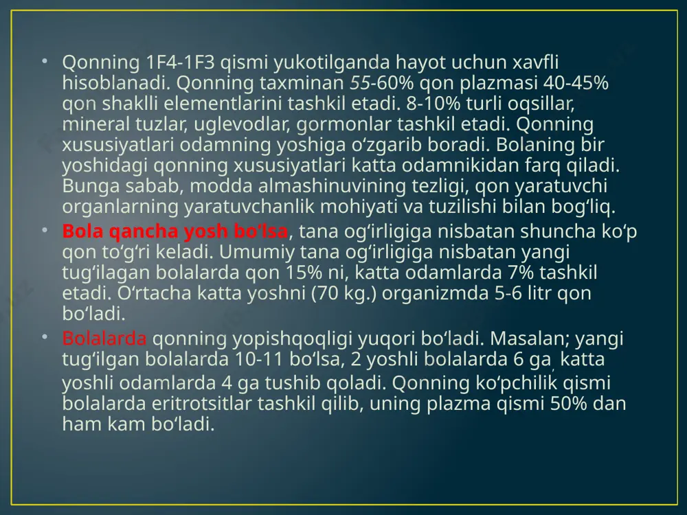 qon vazifalari va xususiyatlari - Page 5