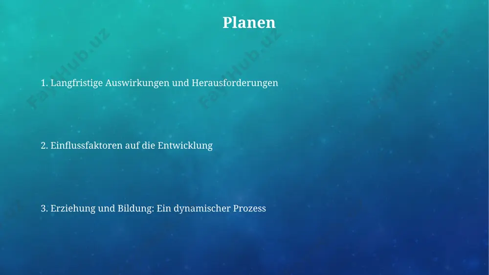 onsum. die rolle der schule schulen in deutschland gewährleisten gemäß §1 des schulgesetzes nrw eine umfassende bildung, inklusive sozialer und emotionaler kompetenzen, für über 2,5 millionen schüler. internationale vergleichsstudien wie timss belegen, dass die effektivität deutscher schulen regional stark variiert, mit spitzenleistungen in städten wie münchen und deutlichen unterschieden zu ländlichen gebieten. zukunftsperspektiven von bildung und erziehung investitionen in bildung und erziehung bringen ein hohes return-on-investment (roi): analysen zeigen, dass jeder euro, der in frühkindliche bildung in ländern wie finnland investiert wird, bis zu 7 euro an wirtschaftlichem nutzen generiert. bis 2030 prognostizieren studien in deutschland einen fachkräftemangel von über 2 millionen, was die bedeutung frühkindlicher bildung und gezielter berufsorientierung in städten wie münchen und hamburg unterstreicht. soziale und kulturelle einflüsse kulturelle normen beeinflussen die lernmotivation: in einigen asiatischen ländern, z.b. in singapur, liegt der fokus auf akademischem erfolg mit über 90% abschlussquoten im vergleich zu niedrigeren raten in vielen …