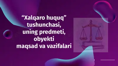 xalqaro huquq tushunchasi — PPTX