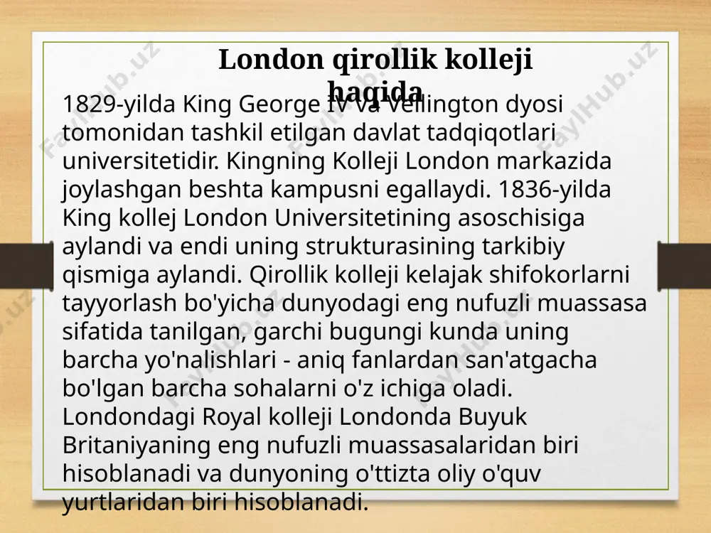 the complete university nashri reytingida. qo'llanma, unda britaniya universitetlari bir-biri bilan "raqobatlashadi".britaniya universitetlari an'anaviy ravishda jahon reytingida yetakchilik qiladi, faqat aqsh universitetlaridan keyin ikkinchi o'rinda turadi. barcha reytinglarning birinchi o'nligiga doimo oksford va kembrij, shuningdek, bir yoki bir nechta london universitetlari kiradi - shanxay reytingi bundan mustasno, unda londonning eng yaxshi universitetlaridan biri - london university college london - 17-o'rinda joylashgan. london king's college fakultetlari va talabalari a guruhi: stomatologiya ielts 7.5, har bir ko'nikma uchun kamida 7.0 toefl 109, yozish uchun kamida 27 va boshqa har bir ko'nikma bo‘yicha 25 b guruhi: san'at-gumanitar fakulteti florence nightingale hamshiralik va akusherlik fakulteti kingning biznes maktabi oziqlantirish va parhezshunoslik bo'limi fizioterapiya bo'limi farmatsiya va sud tibbiyoti kafedrasi psixiatriya, psixologiya va nevrologiya instituti tibbiyot / stomatologiya ijtimoiy fanlar va davlat siyosati fakulteti dikson pune huquqshunoslik maktabi ielts 7.0, har bir ko'nikma bo’yicha kamida 6.5 toefl 100, yozish uchun kamida 25 va boshqa har …