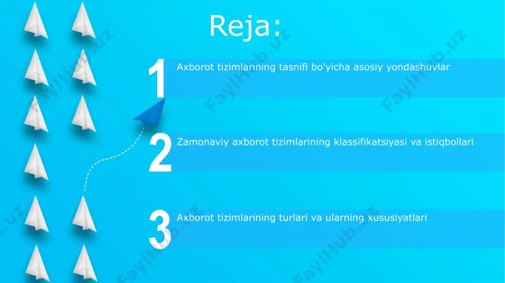 arorlar qabul qilishga yordam beradi. dss tizimlari, mijozlarga xizmat ko'rsatishni yaxshilash uchun, 5000 dan ortiq mijoz ma'lumotlarini real vaqt rejimida tahlil qilib, marketing kampaniyalarining samaradorligini bashorat qilish imkonini beradi. texnologik tasnif ўзбекистоннинг 5 та йирик шаҳарларидаги банк филиалларида асосан 2-авлод технологиялари асосида ишлайдиган ахборот тизимларидан фойдаланилади, бу эса маълумотларни қайта ишлаш тезлигига таъсир қилади. ахборот тизимларининг технологик таснифи 3 та асосий турга бўлинади: 1) марказлашган, 2) марказлаштирилмаган ва 3) тараққий этган тармоқли тизимлар, буларнинг ҳар бири ўзига хос хусусиятларга эга. miqyosga ko'ra tasnif start 500 дан ортиқ фойдаланувчиси бўлган корпоратив тизимлар, 1000 дан кам фойдаланувчиси бўлган идоралар тизимлари ва 10 000 дан ортиқ фойдаланувчиси бўлган миллий даражадаги ахборот тизимларини миқёсга кўра ажратиш мумкин. бу таснифлашда фойдаланувчилар сони муҳим омил ҳисобланади. миқёсга кўра, ахборот тизимларини 3 та асосий гуруҳга: микро, 20 тадан кам фойдаланувчиси бўлган кичик, минглаб фойдаланувчиларга хизмат кўрсатувчи йирик тизимлар каби таснифлаш мумкин. бу таснифлаш жанубий кореядаги компаниялар учун …