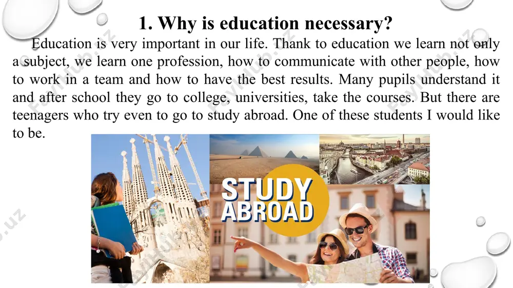 studying abroad. taqdimot 11 bet. - Page 3