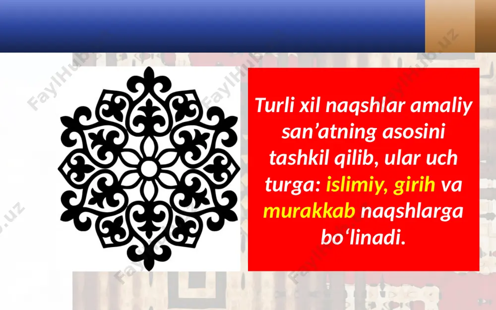 to‘g‘ri to‘rtburchak shaklida naqsh ishlash. 4- sinf - Page 4
