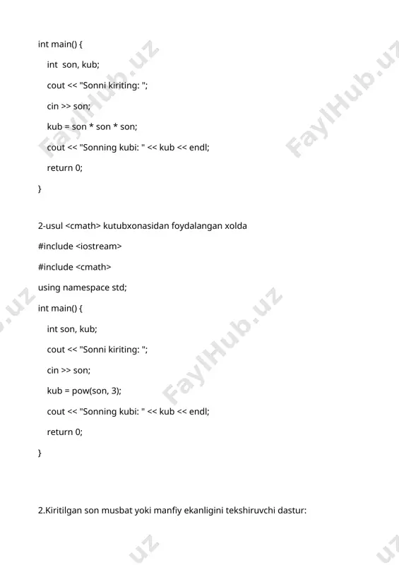 dasturlash asoslari || fanidan joriy nazorat ishi - Page 2