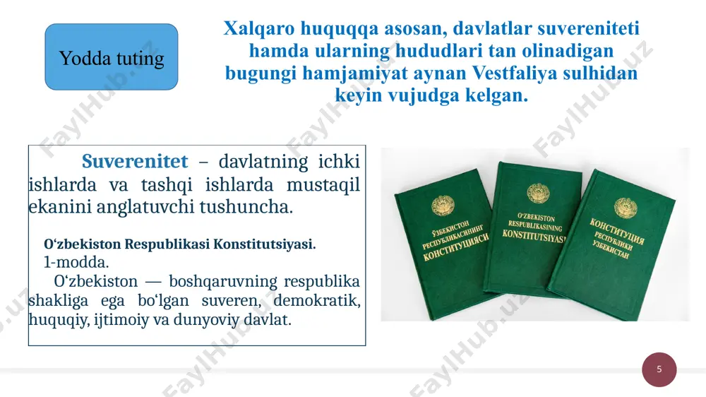 xalqaro hamjamiyatning vujudga kelishi - Page 5