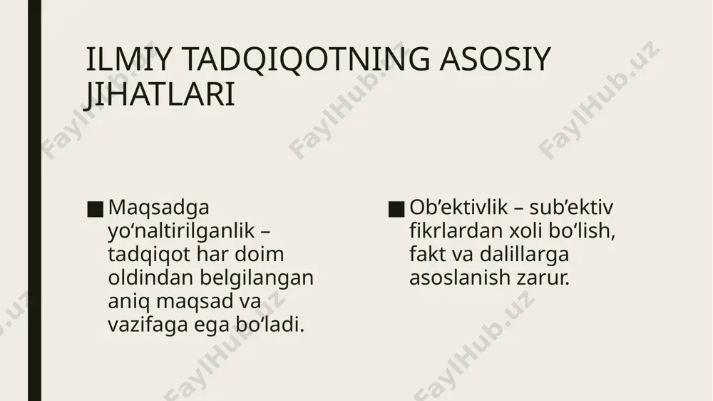 ilmiy tadqiqot namoyon boʻlishining asosiy jihatlari - Page 5