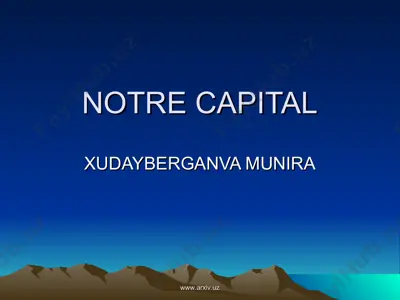 notre capital — PPT