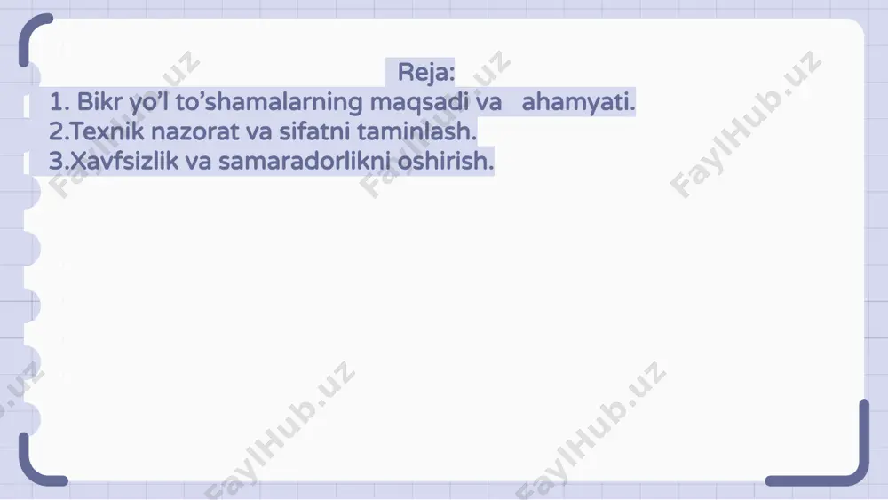 mi va tuproq sharoitlari kabi omillarni hisobga olish kerak. to'g'ri materiallarni tanlash qoplamaning mustahkamligi va uzoq umr ko'rishi uchun juda muhimdir. to'g'ri drenaj va qiyalik dizayni ham yo'lning og'ir transport va ob-havo sharoitlariga bardosh berishini ta'minlaydigan asosiy komponentlardir. bikr yo'l qoplamasining yuqori sifatli dizayniga erishish uchun muhandislar, dizaynerlar va qurilish mutaxassislari o'rtasidagi hamkorlik zarur. yo'lni eng yaxshi holatda saqlash uchun muntazam tekshiruvlar va texnik xizmat ko'rsatish kerak. 5 bikr yo'l qoplamasi dizayni - 5 barcha transport vositalari uchun chidamlilik va xavfsizlikka qaratilgan. yuqori sifatli materiallar va innovatsion texnikadan foydalangan holda, yulka yo'lovchilar uchun qulay sayohatni ta'minlaydi. to'g'ri parvarish qilingan holda, ushbu dizayn hududda uzluksiz va samarali transport tizimini yaratishga yordam beradi. 6 bikr yo'l qoplamasi dizayni - 6 yo'lning mustahkamligini yaxshilash va texnik xizmat ko'rsatish xarajatlarini kamaytirish uchun innovatsion texnikaga qaratilgan. u yangi materiallar va qurilish usullaridan foydalanishni o'rganadi. dizayn shuningdek, o'tkazuvchan qoplamalar va qayta ishlangan materiallar kabi ekologik toza …