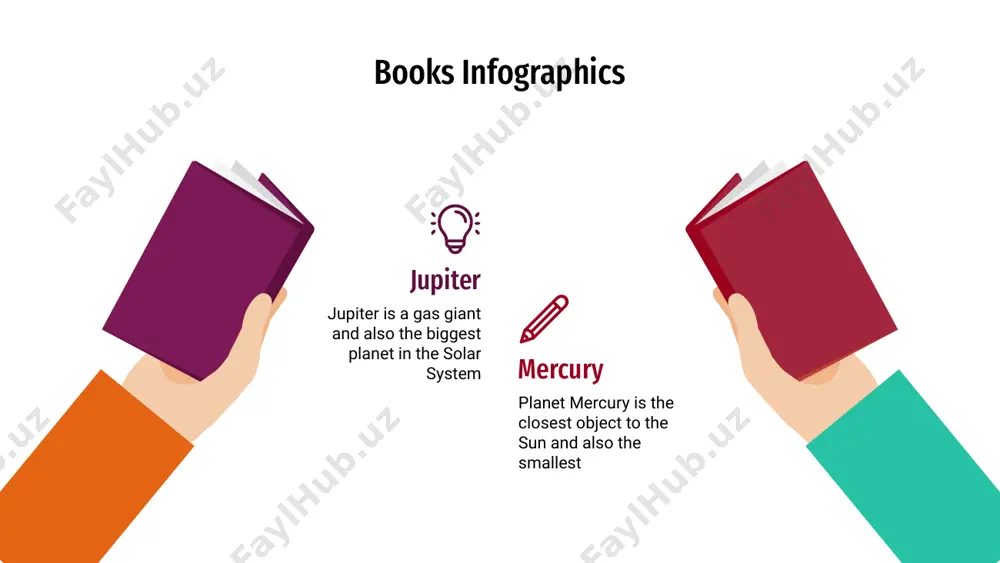 also the biggest 20% mars despite being red, mars is a cold planet 50% venus venus has a beautiful name, but it’s hot 60% saturn saturn is a gas giant and has rings 30% books infographics jupiter jupiter is a gas giant and also the biggest mars despite being red, mars is a cold planet saturn saturn is a gas giant and has rings venus venus has a beautiful name, but it’s hot neptune neptune is the farthest planet from the sun mercury mercury is the closest object to the sun books infographics monday tuesday wednesday thursday friday 09:00 despite being red, mars is cold mercury is the closest to the sun 10:00 venus has a beautiful name saturn is gas giant 14:00 neptune is the farthest planet 15:00 jupiter is the biggest planet week 6, 2020 - project 3 books infographics monday tuesday wednesday thursday friday you can write …