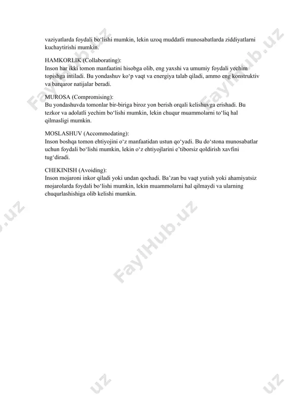 thomas-kilmann mojaroni hal qilish testi - Page 4