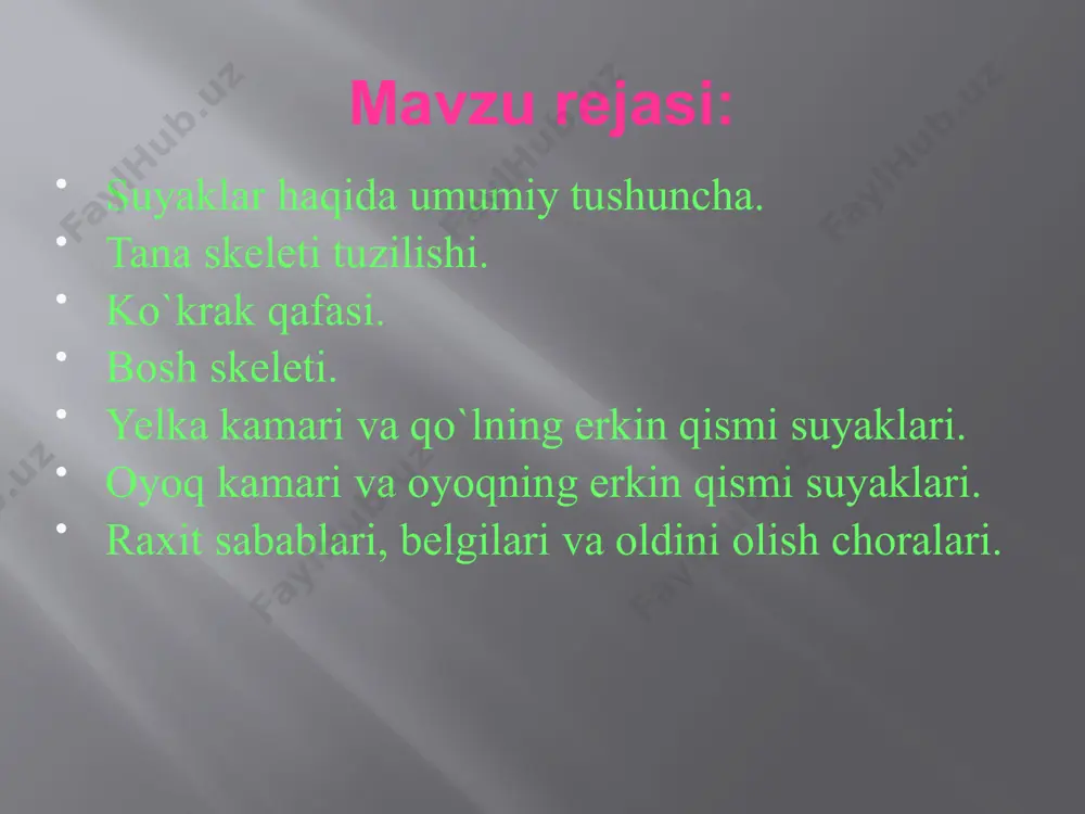 suyaklar haqida ta`limot - Page 2