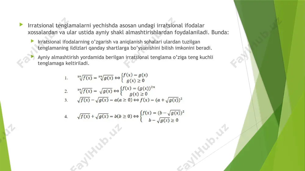 irratsional tenglamava tengsizliklar - Page 4