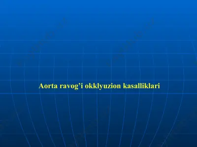 aorta ravog’i okklyuzion kasalliklari — PPTX