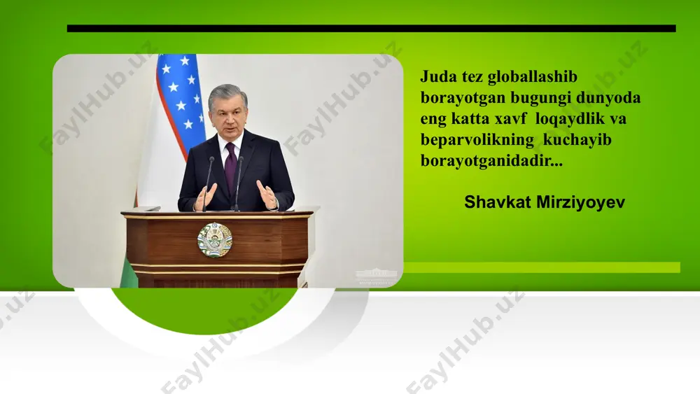 rish orqali sog’lom pedagogik jamoani shakllantirish. vazifa 01 03 02 04 demotivatsiga ega xodimlar bilan maktab rahbari, o‘rinbosarlar va psixolog birgalikda stressdan chiqarish va jamoaga qo‘shib yuborish chora tadbirlarini ishlab chiqish. xodimlar bilan o’quv tarbiya jarayoni haqida fikr almashib, takliflarini eshitish orqali xodimning tashkilot faoliyatida o‘z o‘rni bor ekanligini his qilishiga sharoit yaratish. turli psixologik treninglar va jamoaviy tadbirlarni muntazam o‘tkazib borish hamda tadbirlarda demotivatsiyaga ega xodimlarni ma’naviy qo‘llab quvvatlab borish. xodimlar bilan tizimli ravishda invidual suhbatlar olib borish va suhbatni psixologik tahlil qilish. shvetsiyada har bir pedagog xodimga nisbatan beqiyos inson resursi sifatida qaraladi va uni har doim olqishlash va maqtash kerak degan go‘ya ta’lim tizimida ustuvordir. bunday yondashuv xodimlarning demotivatsiyaga tushib qolishining oldini oladi. shvetsiya tajribasi buyuk britaniya tajribasi avstraliya tajribasi buyuk britaniyada oʻqituvchilar standartlari (teachers’ standarts) asosida oʻqituvchilarning kasbiy amaliyoti va xulq-atvori boʻyicha aniq tavsiyalar ishlab chiqilgan va bu standart ta’lim muassasalarida xodimlarning demotivatsiyaga uchrashlariga to‘sqinlik qiladi …