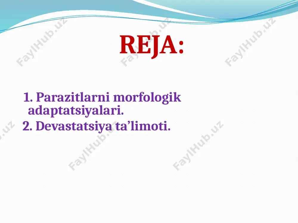 oddalarni o‘tkazmay qo‘yadi. exinokokkning lichinkalik pufaklari o‘pka va jigar hajmining kattalashishiga olib keladi, to‘qimalarni qisib qo‘yadi. ko‘pgina trematodalar, sestodalar, nematodalar, qisqichbaqasimonlar, kanalar va hasharotlar hosil qilgan shikastlar orqali xo‘jayin organizmiga xilma-xil zararli mikroblar, viruslar kiradi va boshqa turdagi kasalliklarning kelib chiqishiga sabab bo‘ladi. parazitlarda har xil yopishuv organlarning bo‘lishi ham ularning eng muhim xususiyatlaridan hisoblanadi. parazitlar ana shu yopishuv organlari yordamida xo‘jayiniga mustahkam bog‘langan holatda yashaydi. yopishuv organlar ham parazitizm hodisasi tufayli vujudga kelgan. ular ektoparazitlarda ham, endoparazitlarda ham har xil ko‘rinishda uchraydi. ilmoqlar parazitlarning eng asosiy yopishuv organi bo‘lib, ular bir hujayrali hayvonlardan tortib, hasharotlarda ham uchraydi. bir hujayrali hayvonlardan infuzoriyalar va gregarinalarda bo‘ladi. nematodalarda ilmoqchalar boshqa gelmintlardagiga nisbatan juda oz miqdorda uchraydi. ilmoqchalar asosan xitinli tishchalar ko‘rinishida og‘iz bo‘shlig‘i va uning atrofida bo‘ladi. bo‘g‘imoyoqlilarning panjalari uchida joylashgan tirnoqchalar ham yopishuvchi ilmoqlar vazifasini bajaradi (bitlar, burgalarda). so‘rg‘ichlar ham asosiy yopishuv organlar funksiyasini bajaradi. ular, ayniqsa, ektoparazitlarda kuchli rivojlangan. monogeniyalarda …