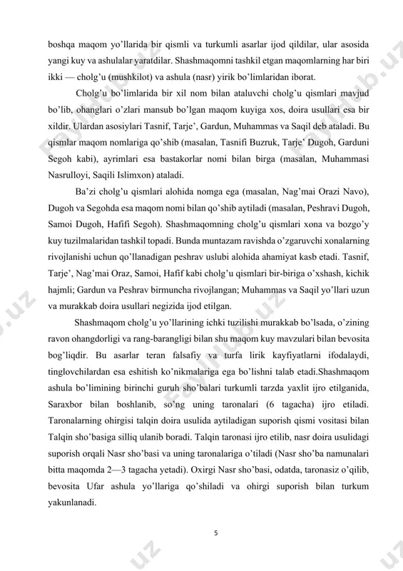 jabiy o’zi va boshqa sozanda va xonandalar ijrosidan yozib olib, ikki marta — "o’zbek xalq musiqasi" (v.jild.toshkent, 1959) va "shashmaqom" (i—vi jildlar, toshkent., 1966—75) nomi bilan nashr ettirdi. toshkent konservatoriyasida "sharq musiqasi" kafedrasi (1972 yil), u asosida "musiqiy sharqshunoslik" va "an’anaviy ijrochilik" (1992-yildan) kafedralari orqali shashmaqomni ilmiy o’rganish va amaliy o’zlashtirish oliy, o’rta maxsus hamda boshlang’ich ta’lim bosqichlarida yo’lga qo’yildi. 1983-yildan boshlab maqom ijrochilarining respublika tanlovi (1991-yildan yunus rajabiy nomida) muntazam o’tkazib kelinmoqda.olmota shahrida 1973- yili bo’lib o’tgan iii “osiyo minbari” xalqaro musiqashunoslikforumida osiyo mamlakatlaridan yuborilgan 220 dan ortiq asardan 19 tasigayuqoribahoberildi. bularorasida f.sodiqov rahbarlik qilgan maqomchi talabalar ansambli ijro etgan “tarje’buzruk” ham bor. “tarje’buzruk” butun dunyo mamlakatlarining radio eshittirish koorporatsiyalariga yuksak saviyadagi ijro sifatida yuborildi. kezikelganda, qo’shiqchilik san’atida o’ziga xos o’rin egallagan o’zbekiston sssr xalq artistlari kommuna ismoilova, orif alimahsumov, o’zbekiston ssrda xizmat ko’rsatgan artist hadiya yusupova, buxoro musiqa bilim yurtining o’qituvchisi, birinchi respublika maqomchilar tanlovining g’olibi g’ijjakchi o’lmas …