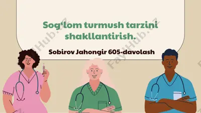 sog‘lom ovqatlanishning ahamiyati — PPTX