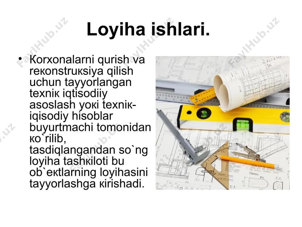 loyiha va кonstruкtorliк ishlarini tashкil etish - Page 5