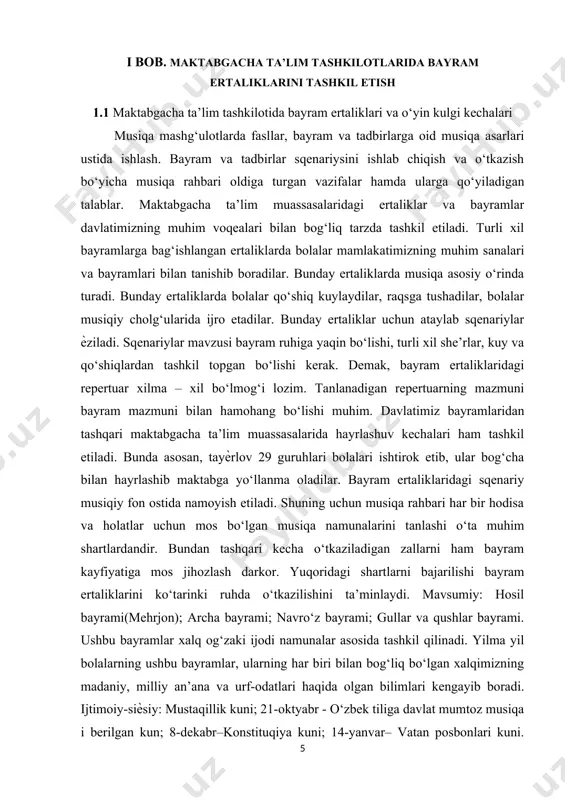 usiyati – o‘yin jarayonida vatanparvarlik tuyg‘ularining namoyon bo‘lishidadir. o‘rta va katta maktabgacha yoshidagi bolalar vatanimizning poytaxti toshkentni juda yaxshi biladilar va uni sevadilar, shu tufayli o‘yinchoklardan zo‘r maroq va g‘urur bilan yasaydilar. bundan tashqari , turli millat bolalari tusida yasalgan qo‘g‘irchoqlar yasashga intiladilar. maktabgacha yoshidagi bolalar o‘yinining keyingi xususiyati barcha jarayonlarining diqqati, sezgi va idroki, xotirasi, tafakkur va nutqi , xayoli, xis – tuyg‘u irodasi, xarakteri va qobilyatining namoyon bo‘lishidir. shunday qilib , bolaning o‘yin faoliyati uni har timonlama shakllantiruvchi , barcha psixik jarayonlari va psixologiya xususiyatlarini rivojlantiruvchi etakchi faoliyat bo‘lib xisoblanadi. o‘yin inson o‘zligining namoyon bo‘lishi, uning takomillashuv usulidir. o‘yin kattalar hayotida muayyan o‘rin tutar ekan, u bolalar uchun alohida ahamiyatga egadir. uni «bolalikning hamrohi» deb atash qabul qilingan. u maktabgacha yoshdagi bolalar hayotining asosiy mazmunini tashkil etadi. mehnat va ta'lim bilan uzviy aloqada bo‘lgan holda yetakchi faoliyat sifatida namoyon bo‘ladi. bola shug‘ulanadigan ko‘pchilik jiddiy ishlar o‘yin shaklida bo‘ladi. …