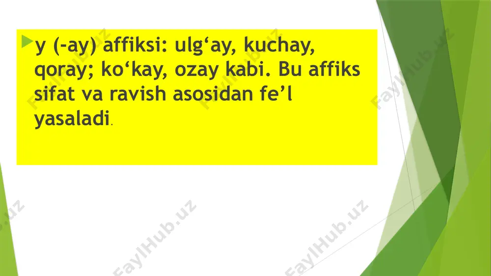 fe’llarning yasalishi, fe’lning modal shakllari va tuzilish jihatdan turlari - Page 4