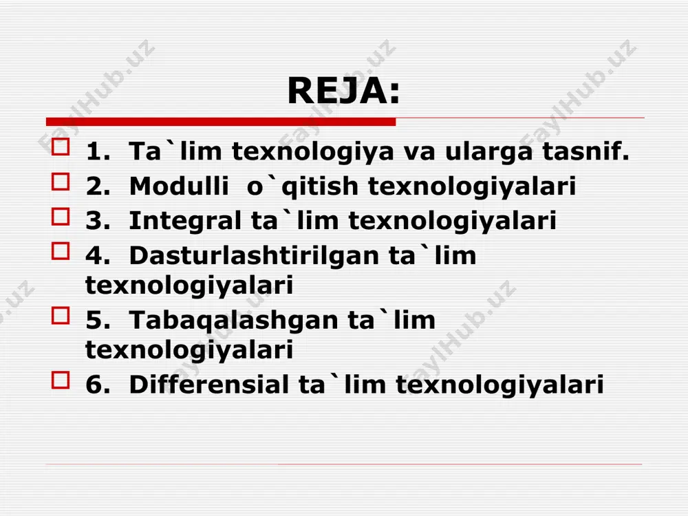 anishga karatilgandir. klaster metodining moxiyati kanday? «klaster» metodi inglizchadan bir shingil uzum ma’nosini anglatadi. klaster – ta’limda fikrlarning tarmoklanishini bildiradi. bu pedagogik yunalish bulib, u ukuvchilarni biron bir mavzuni chukur urganishlariga yordam beradi. ukuvchilarni mavzuga taallukli tushuncha yoki anik fikrni erkin va ochik ravishda ketma-ketlik va uzviylikda tarmoklashga urgatadi. «klaster» metodidan foydalanganda kanday koidalarga rioya kilish kerak? klasterlarga namuna «skarabey» texnologiyasining moxiyati kanday? «skarabey» interaktiv texnologiya bulib, u ukuvchilarda fikriy bogliklik, mantik, xotiraning rivolanishiga imkoniyat yaratadi. integral ta`lim texnologiyalari integrallashgan bilimlarni shakllantirish tamoyillari: ob’yektivlik — ma’lum bir kurs, bo’lim yoxud mavzuda bir obyektning turli predmetlar bo’yicha obrazlari aks ettirilganda (yer, havo, suv, oziq-ovqat, inson yoki o’simlik, jonzod, magnit yohud elektr maydoni, radiasiya va hokazo); tushunchaviy, ma’lum umumiy ilmiy tushunchalarning bir qanchasi tema, mavzu yoxud kurs tomonida o’z ichiga olinganda (energiya, harorat, modda, informasiya, muvozanat va hokazo); nazariy yoxud konseptual: fizika, kimyo, biologiyada kvant nazariyasi; biologiya, kimyo, astronomiya, texnika va sosiologiyada …