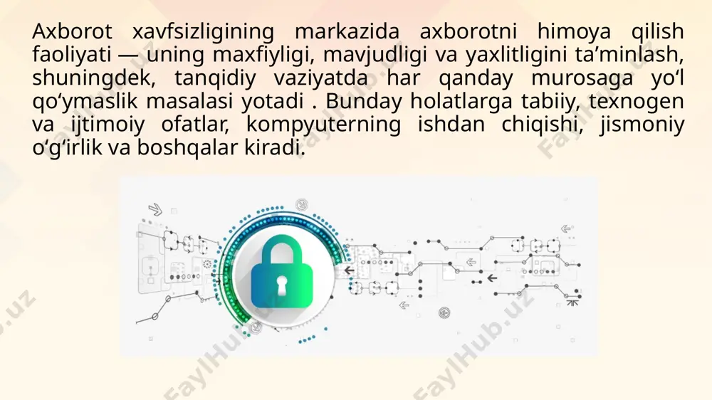 informatsion tizimlarda axborotlarni himoyalash usullari - Page 3