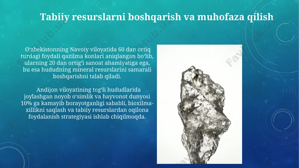 mineral xomashyo resurslarining hududiy joylashuvi - Page 5