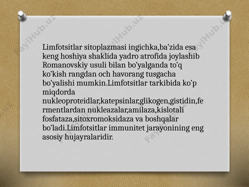 limfotsitlarning populyatsiyalari va subpopulyatsiyalari - Page 4