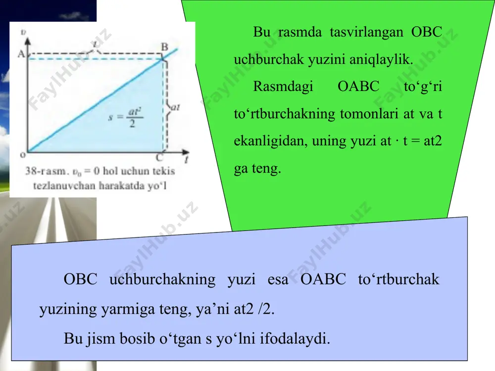 tekis o‘zgaruvchan harakatda bosib o‘tilgan yo‘l 7-sinf - Page 4