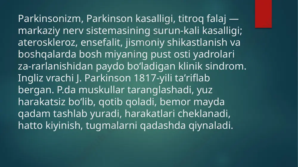 parkinson kasalligini davolash - Page 3