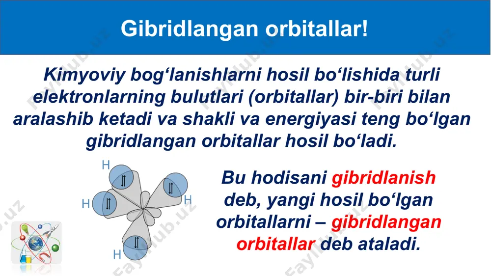 organik birikmalarda uglerod atomining gibridlanishi - Page 2