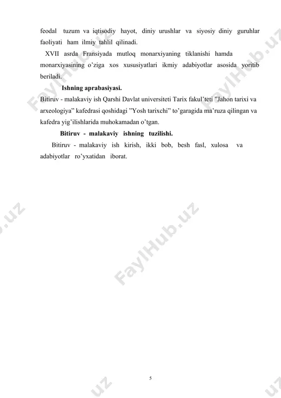 a-da gugenotlar qirolni yon berishga majbur etdilar. 1570-yilda tomonlar kelishuvga erishdilar. qirol yarashish ediktiga imzo chekdi . gugenotlarga katoliklar qatorida davlat mansablarini egallash huquqi, diniy marosimlarni to'siqsiz yetkazish erkinligi berildi. biroq bu erishilgan tinchlik uzoqqa chuzilmadi. chet davlatlarning aralashuvi vaziyatni yanada chigallashtirdi . urushning oldini olish uchun qirol karl ix gugenotlar yetakchisi genrixga o'z singlisi margaritani turmushga berishga qaror qildi. to'y marosimi 1572- yilning avgustiga belgilanadi. biroq katolik mutaassiblari shu voqiyadan foydalanib, gugenotlarning barcha rahbarlarini qirib tashlashni zimdan rejalashtirdalar. 24 avgust kechasi gugenotlar qirg'ini uyushtirildi. 3 kunlik qotillik davomida 30 ming kishi -qurbon boidi. bu voqeya fransiya tarixiga «varfolomey kechasi» nomi bilan kirdi. shu voqealardan keyin fransiyada protestantlik taqiqlandi . rim papasi bu xabarni quvonch bilan kutib oldi. «vorfolomey kechasi»mamlakatdagi diniy urushga chek qo'ymadi. urushning davom etishi muqarrar edi. chunki gugenotlar taqdirga tan bermadilar. gugenotlar fransiyani bo'lib tashlashga qaror qildilar va mamlakat janubida o'z davlatlarini tuzdilar. bu davlatni qirol xonadonining …