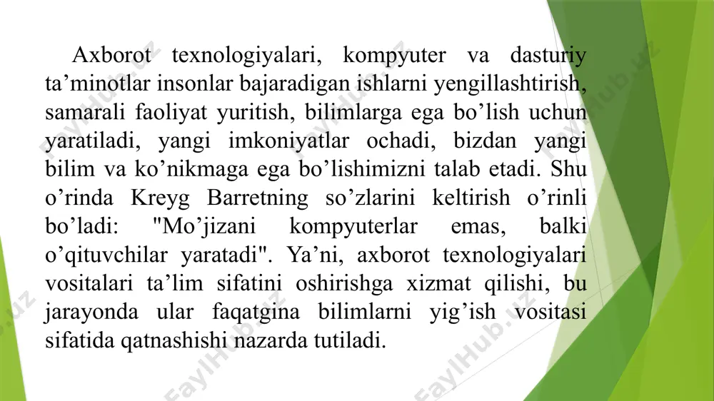 ashtirib qo'yishdir. bu ham juda ayanchli oqibatlarga olib keladi, chunki ushbu xato aksariyat hollarda mantiq xatolariga olib keladi. biz xozir progressbar komponentasidan foydalangan ekranda hosil bolgan ixtiyoriy sonni qoshishi dasturini amalda qo’llaymiz. buning uchun dizayn qismiga quyidagi predmetlarni hosil qilib olamiz: 2 ta button tugma amali. 3 ta label yozuv uchun amali. 5 ta textbox komponenti. 1 ta progressbar. 1 ta richtextbox. yuqorda keltirib o’tilgan komponentalarni quyidagicha qilib joylaymiz: e’tiboringiz uchun rahmat! image1.png image2.png /docprops/thumbnail.jpeg