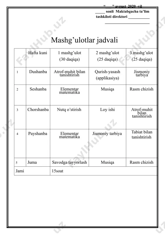 tarbiyachining ish jurnali - Page 5