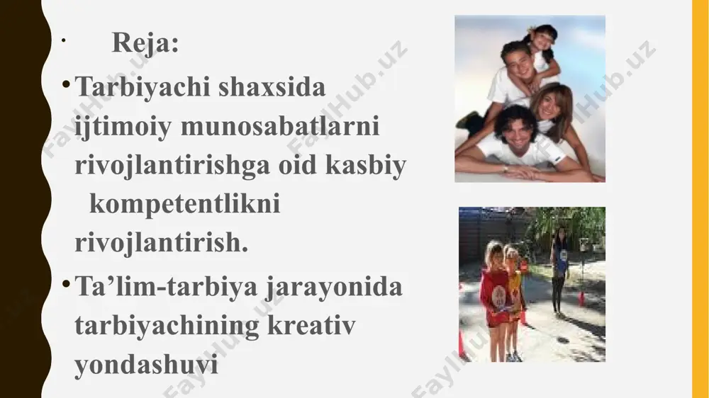 lalarning ahvolini yomonlashtiradi. vasiylik va vasiylik organlari fuqarolarning ushbu toifasi uchun yashash joylarini ta'minlash majburiyatlarini to'liq bajarmaydi. yana bir muammo - bu o'quvchilarning shaxsiyatining xususiyatlariga mos keladigan va mehnat bozorining talablariga javob beradigan professional faoliyat sohasini tanlash muammosi. oliy o'quv yurtlarini kiritishning murakkabligi tufayli bandlik muammosi yuzaga keladi. har bir yosh bosqichi va ular orasidagi o'tish davri ma'lum kimning shaxsini o'zgartirish, psixologik neoplazmlarning shakllanishi va ma'lum bir bosqichda o'qitish va ta'limning natijasi bo'lgan etakchi faoliyat turini o'zgartirishga olib keladi. agar bola yaqinlarini e'tiborsiz, sevgi, tushunish va qo'llab-quvvatlamasa, shaxsning rivojlanishi qonuniy muhitga moslashuv sharoitlariga olib keladigan qoidabuzarliklarga olib keladi. ota-ona qaramog'isiz qolgan yetim bolalar holati jamiyatning holatiga ta'sir qiladi. tajovuz, g'azab, qayg'u, asabiylashishning avj olishiga xos bo'lgan bolalarning xattiharakatlari bularning barchasi yoshlarni buzish, huquqiy, axloqiy, ma'naviy va ijtimoiy normalarga undashi mumkin. natija ajratilgan muammolar yetim va ota-ona qaramog'isiz qolgan bolalar, maxsus muassasalarda, quyidagi sohalarni o'z ichiga olgan maxsus muassasalarda, ota-ona qaramog'isiz …