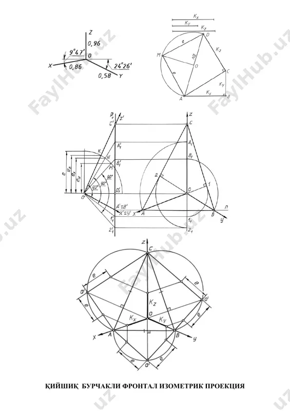 burchakli aksonometriya projections - Page 2