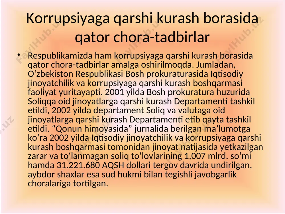 korrupsiya jamiyat inqirozining sabablaridan biri sifatida - Page 5