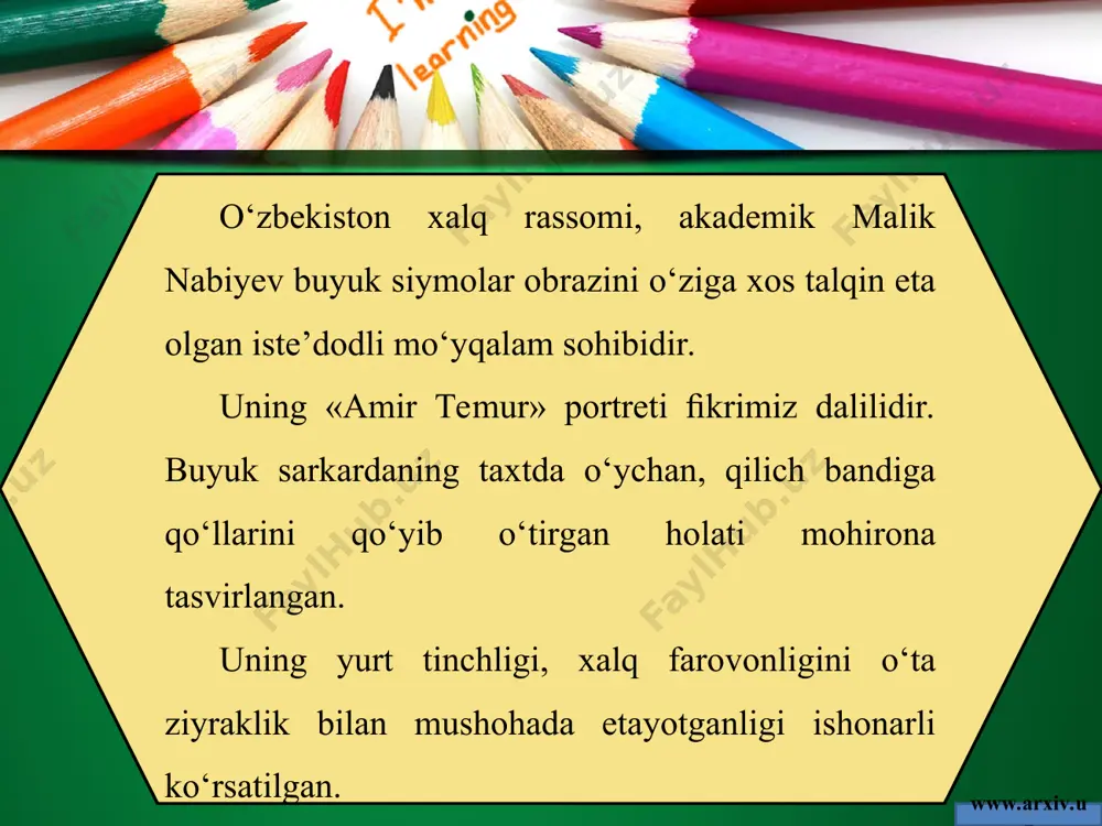 tasviriy san’atda portret. portret janrida ishlangan asarlarni badiiy idrok etish 5 - sinf - Page 5
