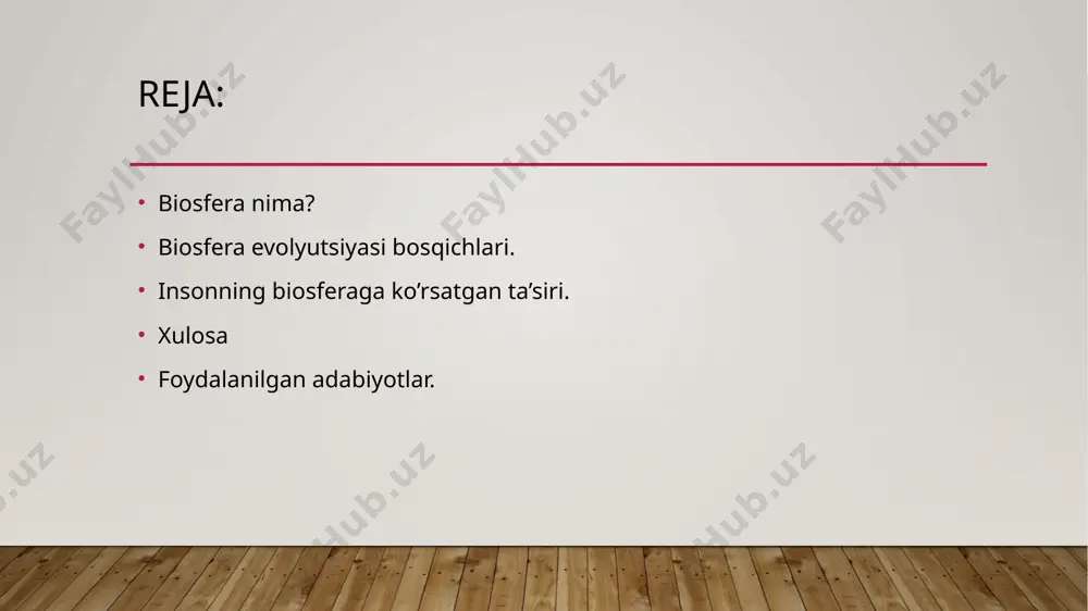 gining ortishi tufayli biosfera strukturasining murakkablashuvi. bu bosqichning asosiy omili biologik evolutsiya hisoblanadi. bu davr kembriy davridan boshlanib, hozirgi zamon odamlari paydo bo‘lishigacha davom etgan. biosfera evolutsiyasining birinchi va ikkinchi bosqichlari faqat biologik qonuniyatlar natijasida kechadi, shuning uchun bu bosqichlarni birlashtirib biogenez davri deyiladi. uchinchi bosqich insoniyat jamiyatining kelib chiqishiga bog‘liq. bundan taxminan 40–50 ming yillar avval boshlanib, hozirgi vaqtgacha davom etmoqda. uchinchi bosqich insoniyat jamiyati kelib chiqishi va rivojlanishiga bog‘liq bo‘lgani uchun uni noogenez davri deyiladi. biogenez bosqichi. yerda biosfera birinchi tirik organizmlar bilan bir vaqtda paydo bo‘lgan. tirik organizmlar evolutsiyasi ta’sirida biosfera ham o‘zgara borgan. dastlabki tirik organizmlar bir hujayrali geterotrof oziqlanuvchi anaerob prokariotlar bo‘lgan. bu organizmlar energiyani asosan g dastlabki tirik organizmlar abiogen usulda hosil bo‘lgan tayyor organic moddalar bilan oziqlanib, biosferaning birlamchi biomassasini to‘plab borgan. birlamchi biosferada organik moddalar kam bo‘lgani uchun geterotrof prokariotlar tez ko‘paya olmas edi. likoliz, bijg‘ish jarayonlari natijasida to‘plagan. tabiiy tanlash natijasida …