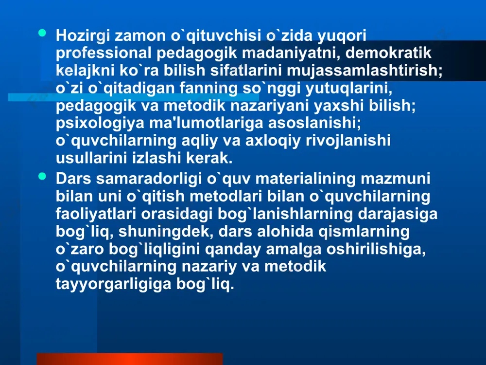 boshlang`ich sinfda matematika o`qitish metodikasining mazmuni - Page 5