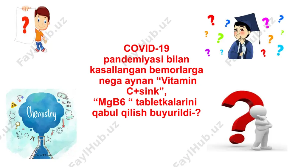 ga.dukkakli o’simliklar tarklibida mis ko’proq uchraydi. pomidor barglarining uchlari buralishi mis yetishmasligidan marganes- tirik organizmlarda siydik hosil bo’lishida asosiy element.u shuningdek c -vitamini hosil bo’lishida xam axamiyatga ega . mn rezavor mevalar va g’alla hosildorligini ham sezilarli ravishda oshiradi. organizmda mn ning miqdorini kamayishi e vitamin miqdori-ning kamayishiga, patologik semirishga, endemic buqoq kasalligiga olib keladi. oziq ovqat maxsulotlaridan qizil lavlagi, pomidor,soya, noxat, kartoshkada mn ko’p uchraydi. kobalt- gemoglobin sintezida katta axamyatga ega. kobalt uzum hosildorligini oshirish bilan birga, mevasi tarkibidagi qand moddalarining ko’payishiga yordam beradi. zn- organizmda co2 hosil bo’lishi va oqsillarni o’zlashtirilishida muhim ahamiyatga ega. limonning barglari maydalashishi rux yetishmasligidandir. molibdenli mikroo’g’itlar qand lavlagining hosildorligini oshiradi lampochka ishlab chiqaruvchi korxonalarning qimmatbaho chiqindisi molibdenli mikroo’g’it hisoblanadi organizmdagi oksidlanish-qaytarilish jarayonlarida o’z o’zniga ega azotning o’zlashtirilishida molibdenli mikroo’g’itlar qand lavlagi hosildorligini 20% ga, zig’irning hosildorligini esa 25% ga kuzgi bug’doy hosildorligini 37% ga paxta hosildorligini esa gektariga 7 sentinergacha oshiradi. bodring barglari …