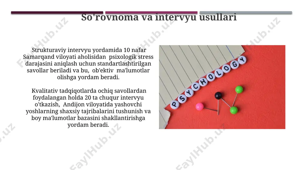 psixologik tadqiqot usullari va ularning vazifalari - Page 5