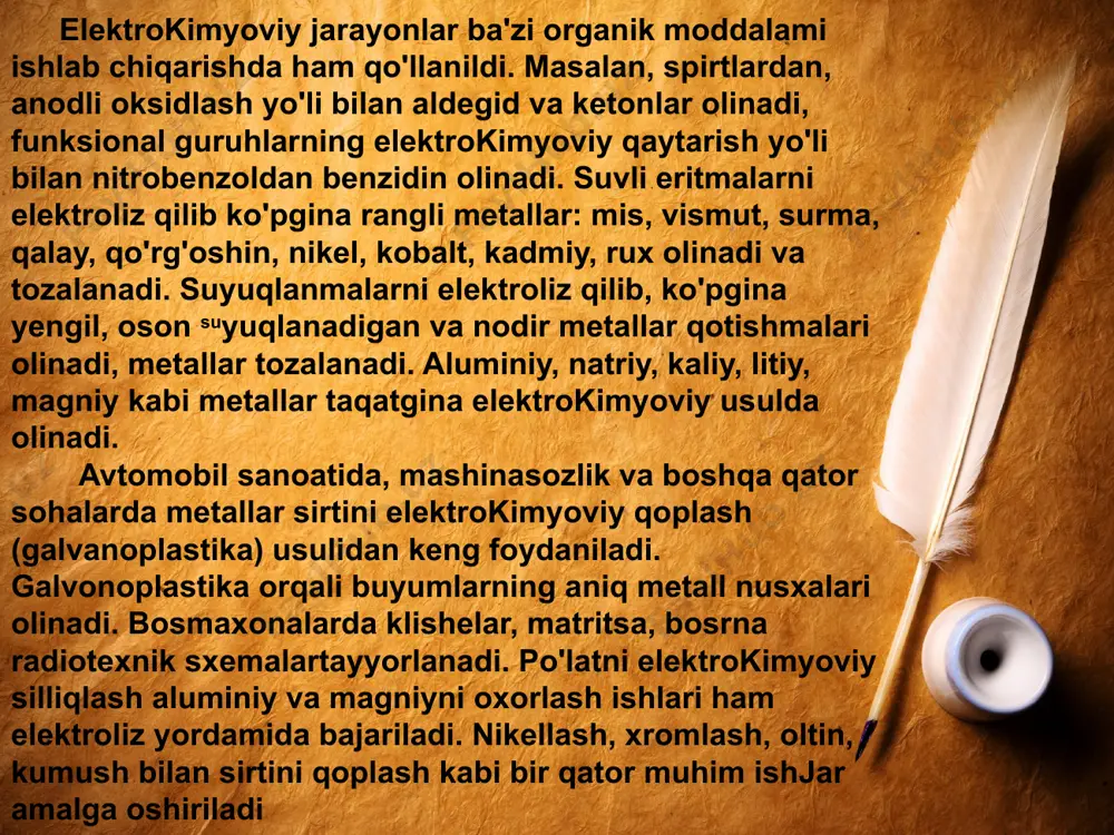 elektrokimyoviy ishlab chiqarish - Page 4