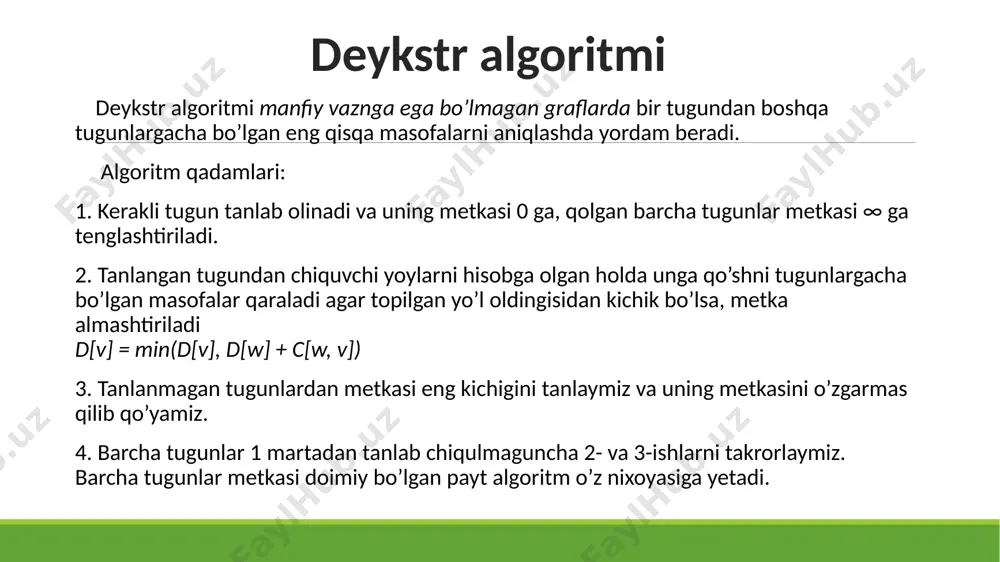 yo’naltirilgan graflarda eng qisqa yo’lni topish algoritmlari - Page 5
