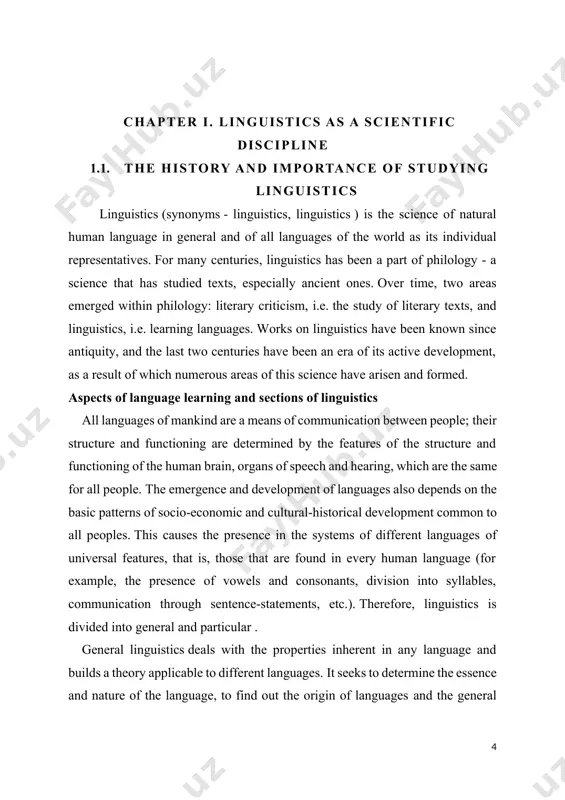​​and the general laws of their development and functioning, to give a classification of languages, and also develops methods for their study. private linguistics comprehensively studies any one language or group of languages ​​that are close in origin and / or geographical location. for example, russian studies studies the russian language, romance studies - related romance languages ​​(french, italian, spanish, romanian, moldavian, etc.), german studies - germanic languages ​​(german, english, swedish, danish, etc.). private linguistics can be synchronic and diachronic . synchronic linguistics (from the greek "syn" - "together" and "chronos" - "time") is a description of a language at a certain moment of its existence, referring to any era. for example, one can study the russian language of the beginning of the 21st century without any connection with its history, and this will be a synchronic description. a description of the old russian language of the 12th century can …