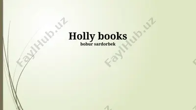 holly books — PPTX