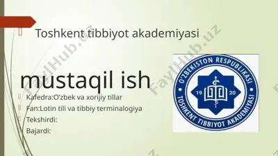 rim raqamlari — PPTX