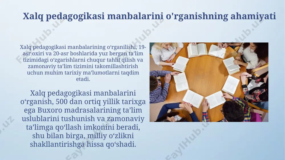 xalq pedagogikasi manbalarini o'rganish - Page 5