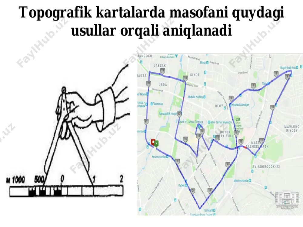 topokartada masofa va maydonlarni o’lchash - Page 5